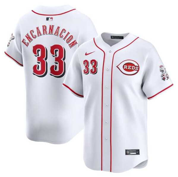 Men's Cincinnati Reds #33 Christian Encarnacion White Home Limited Baseball Stitched Jersey Dzhi,We sell and wholesale Men's Cincinnati Reds #33 Christian Encarnacion White Home Limited Baseball Stitched Jersey Dzhi on line form chian!